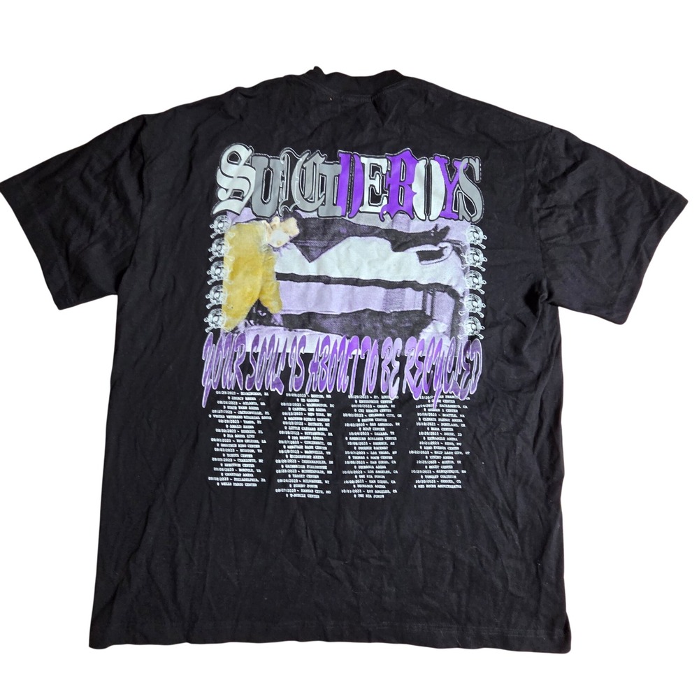 Suicideboys Grey Day 2023 Tour Shirt G59 Records XL Concert Tee Grunge Rap Goth